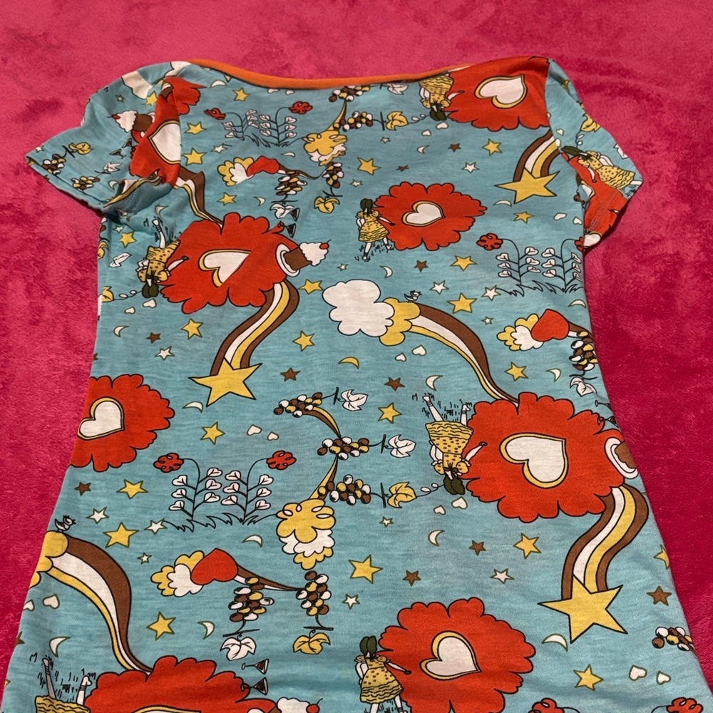 Colorful Graphic long short sleeved shirt - Picture 2 of 2